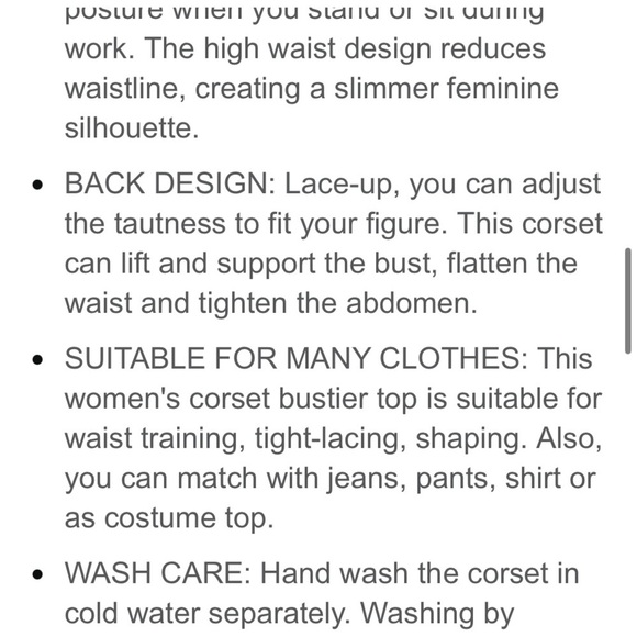 Women’s Gothic Corset - Picture 8 of 10